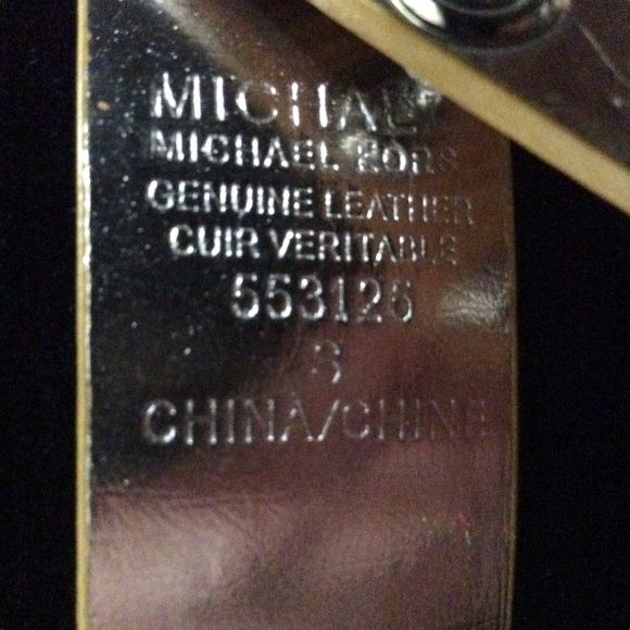 Michael Kors leather and silver tone chain belt - Picture 11 of 13